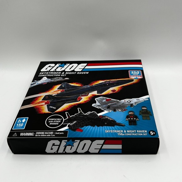 G.I. JOE SKYSTRIKER & NIGHT RAVEN CONSTRUCTION SET 150 PC NIB 2020 HASBRO - Picture 5 of 9